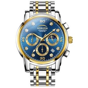 HORIZEN Premium Chronograph Analogue Luxury Watch for Men (Blue)