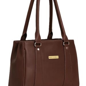BLUE WORLD PU Women Handbag | 3 Main Section, Material: PU Leather, Closure Type:Top Zip, Handle Type: Dual, Ideal For: All, Lightweight&Stylish